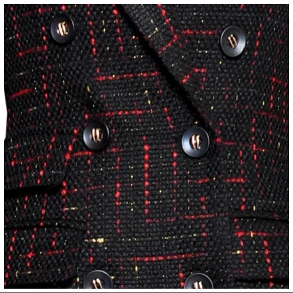 Gorgeous Fur Trim Tweed Long Jacket The Iphigenyah - Picture 8 of 12